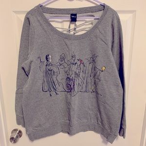 Disney Villains destructed sweatshirt